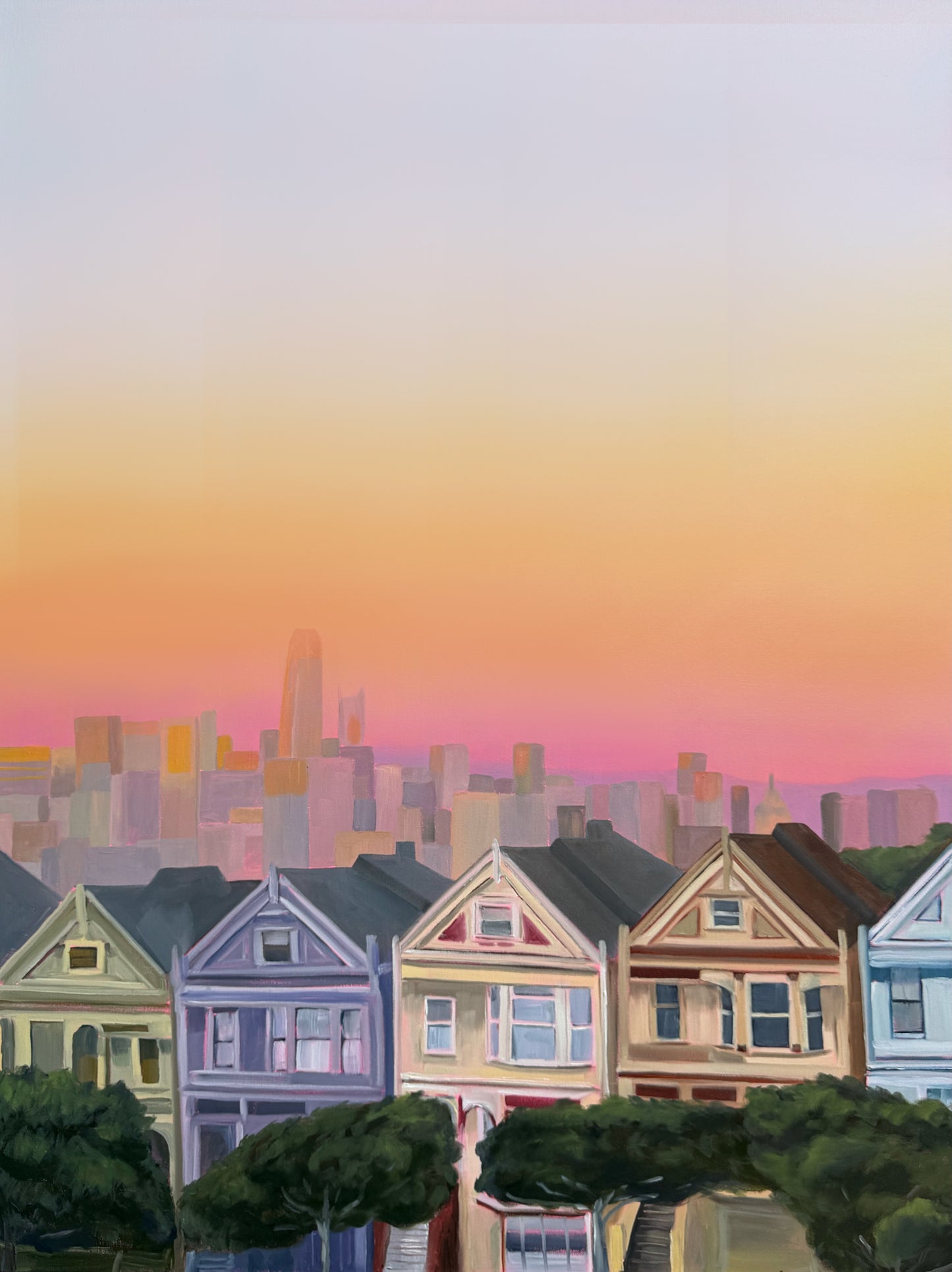 Alamo Square at Dusk