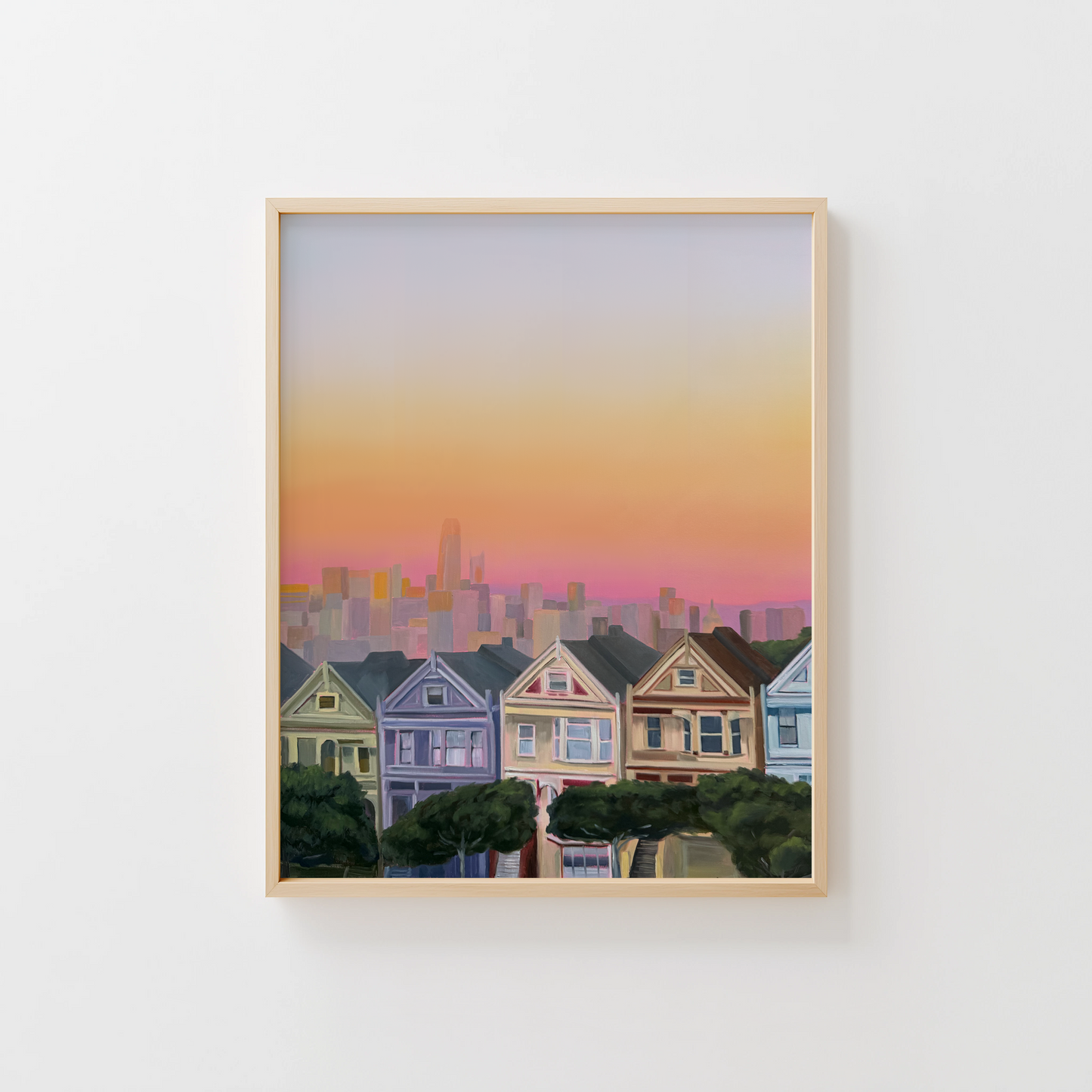 Alamo Square at Dusk