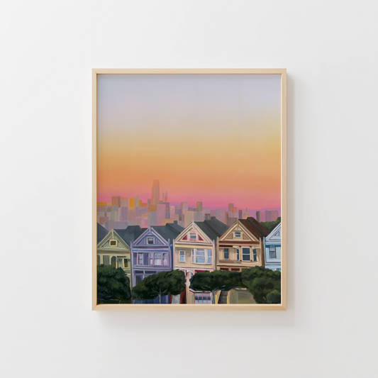 Alamo Square at Dusk